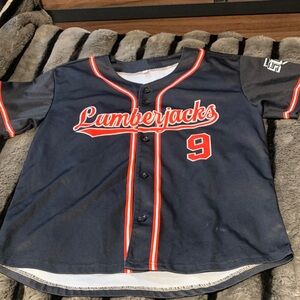 #601 Lumberjacks Kids Navy Baseball Jersey